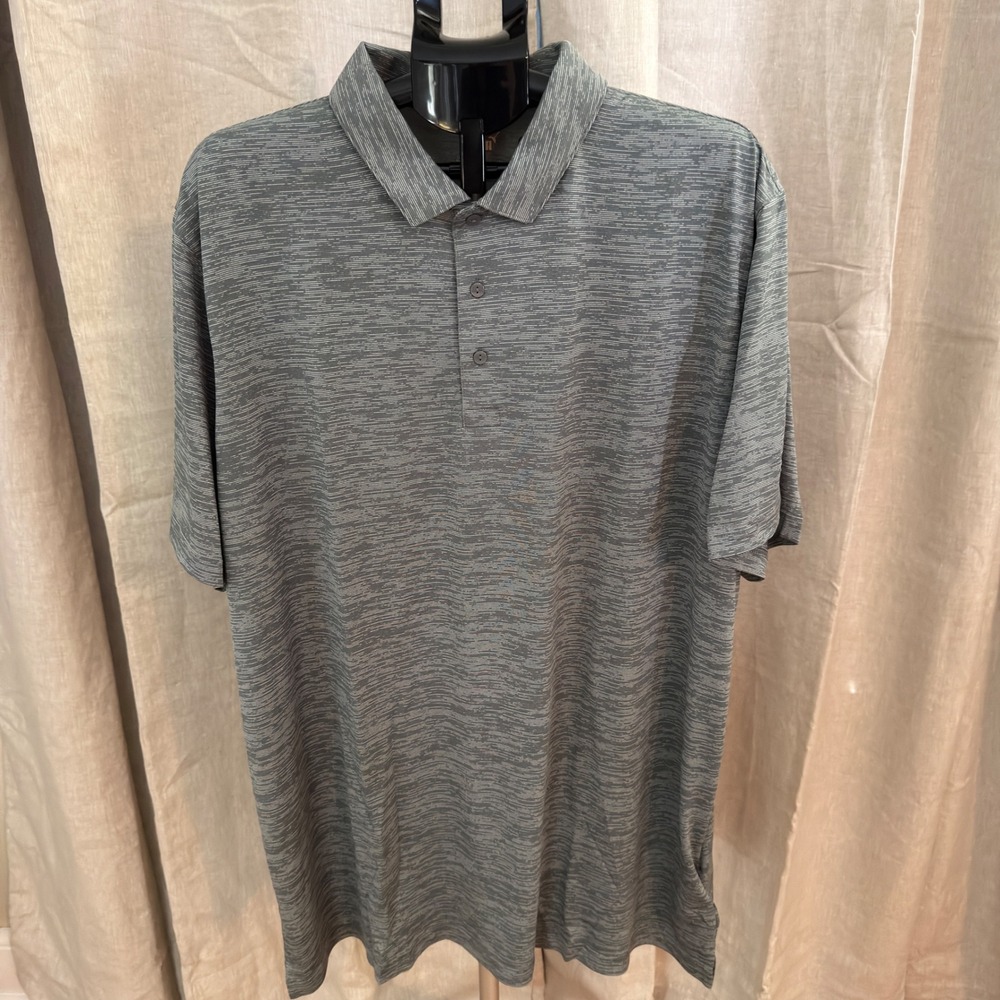 PUMA Golf Icon Heather Polo Men's 3XL Quiet Shade Gray Performance NWT